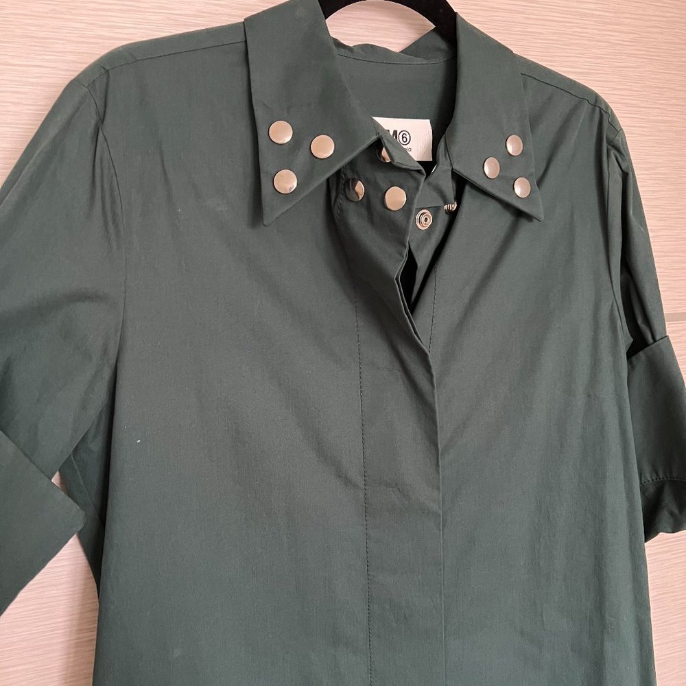 Maison Margiela Green Shirt Dress